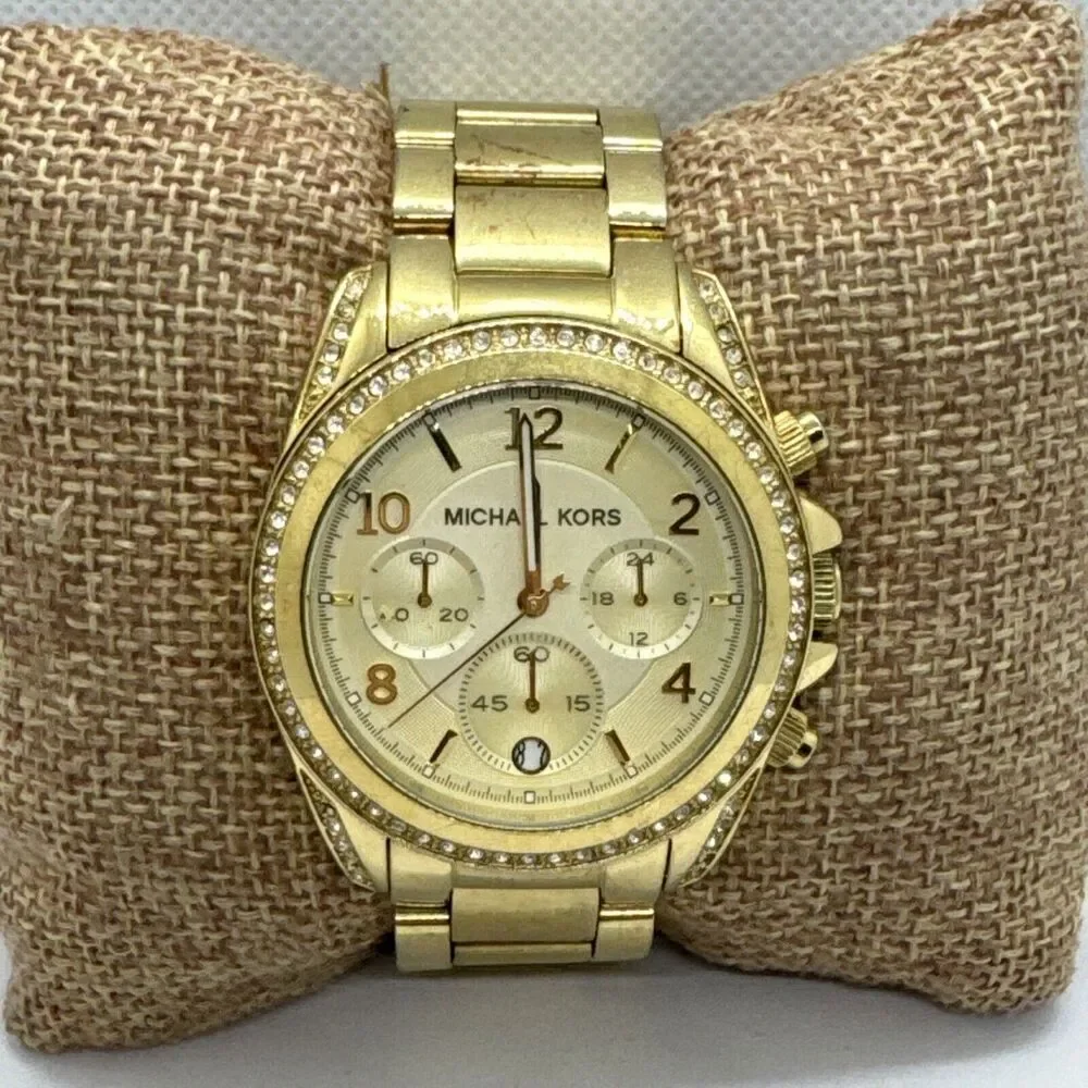 Michael Kors Blair MK5166 Women's Gold Stainless Steel Analog Dial Watch JNA590